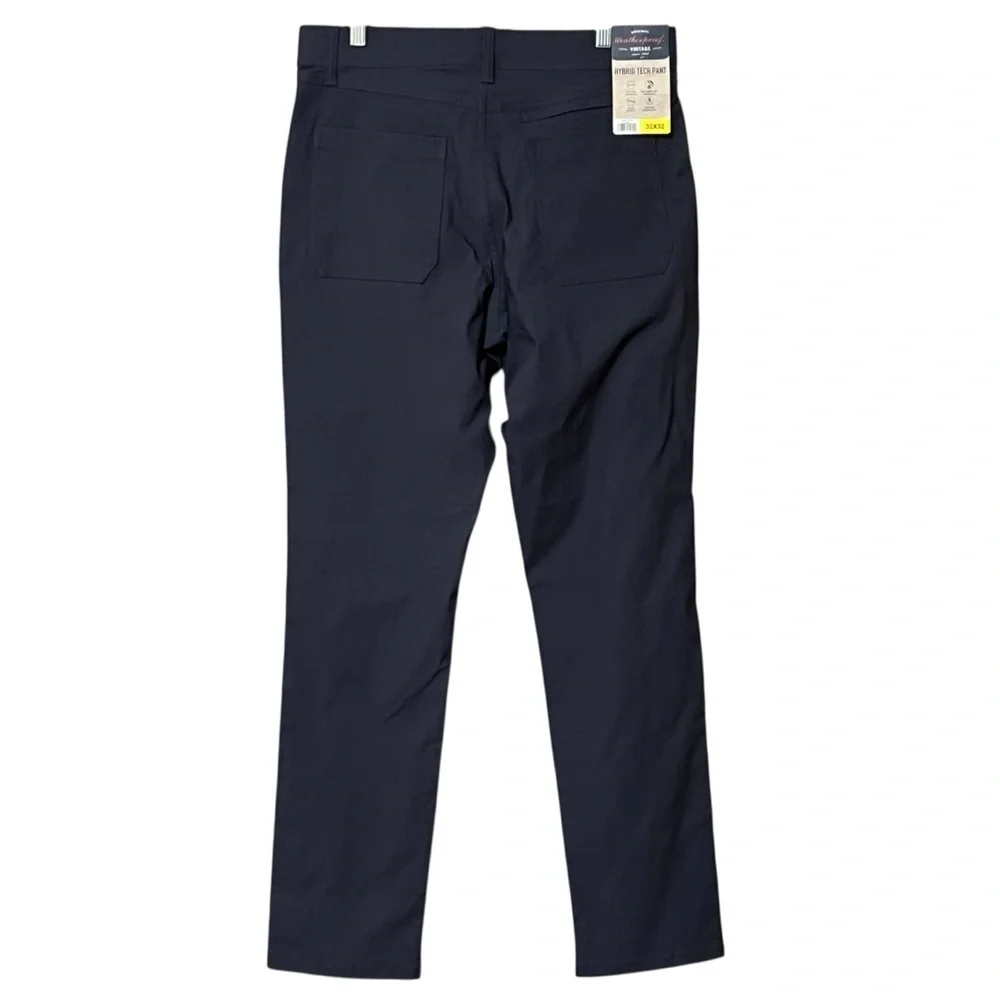 Weatherproof Hybrid Tech Pants 32x32 Blue Stretch Water Resistant NWT